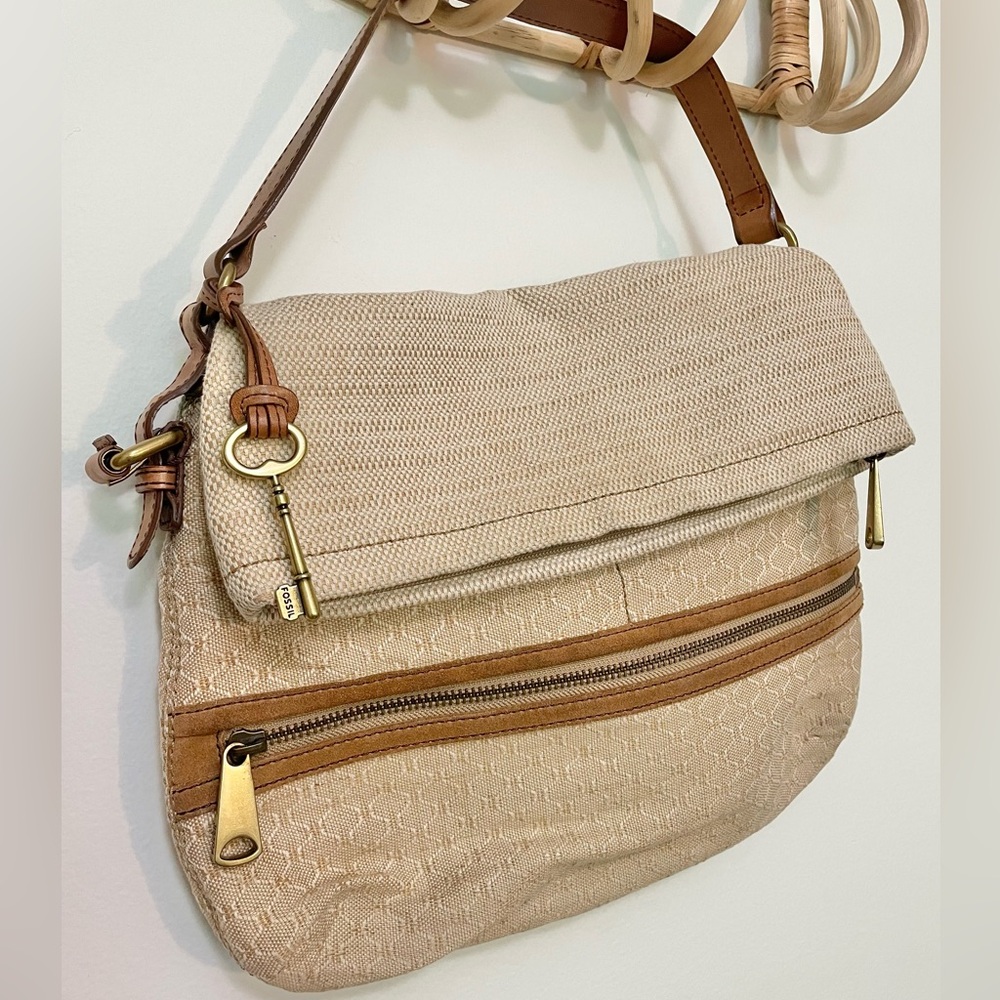 Like New! Fossil ‘Explorer’ Foldover Bag